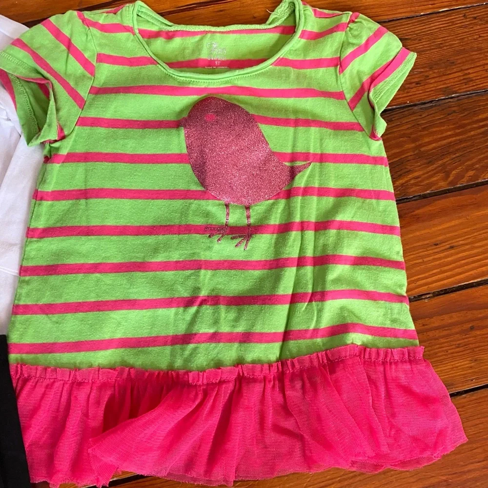 Fall Size 3 T Bundle 3 Shirts 1 pair of leggings